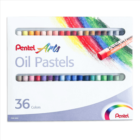 สีชอล์คผสมเทียน Pentel 36 สี
